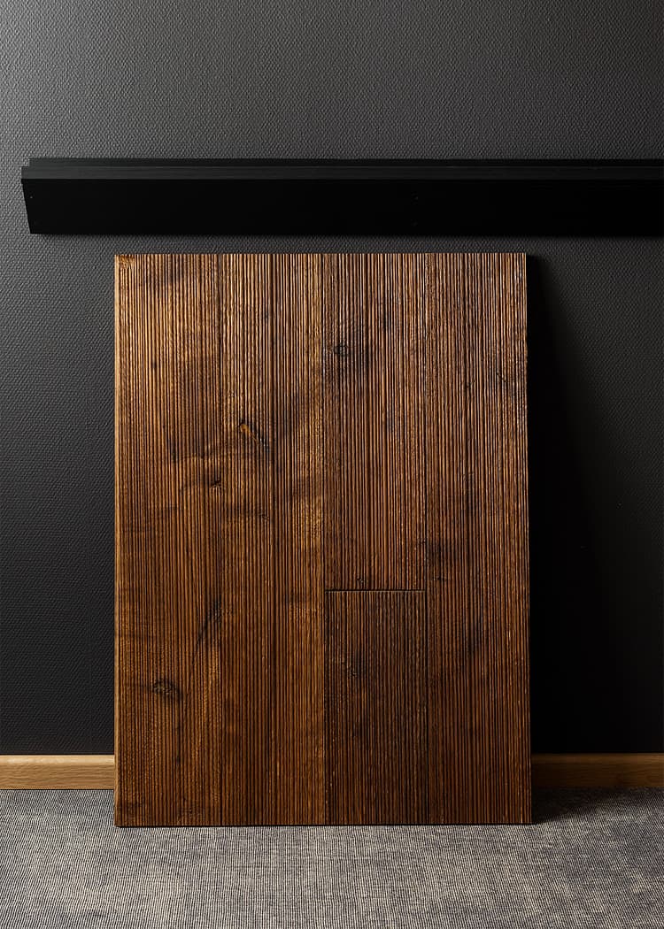 Väggpanel anrökt ek